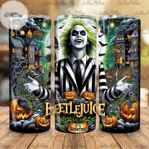 (1) Halloween Tumbler, Tumbler With Straw